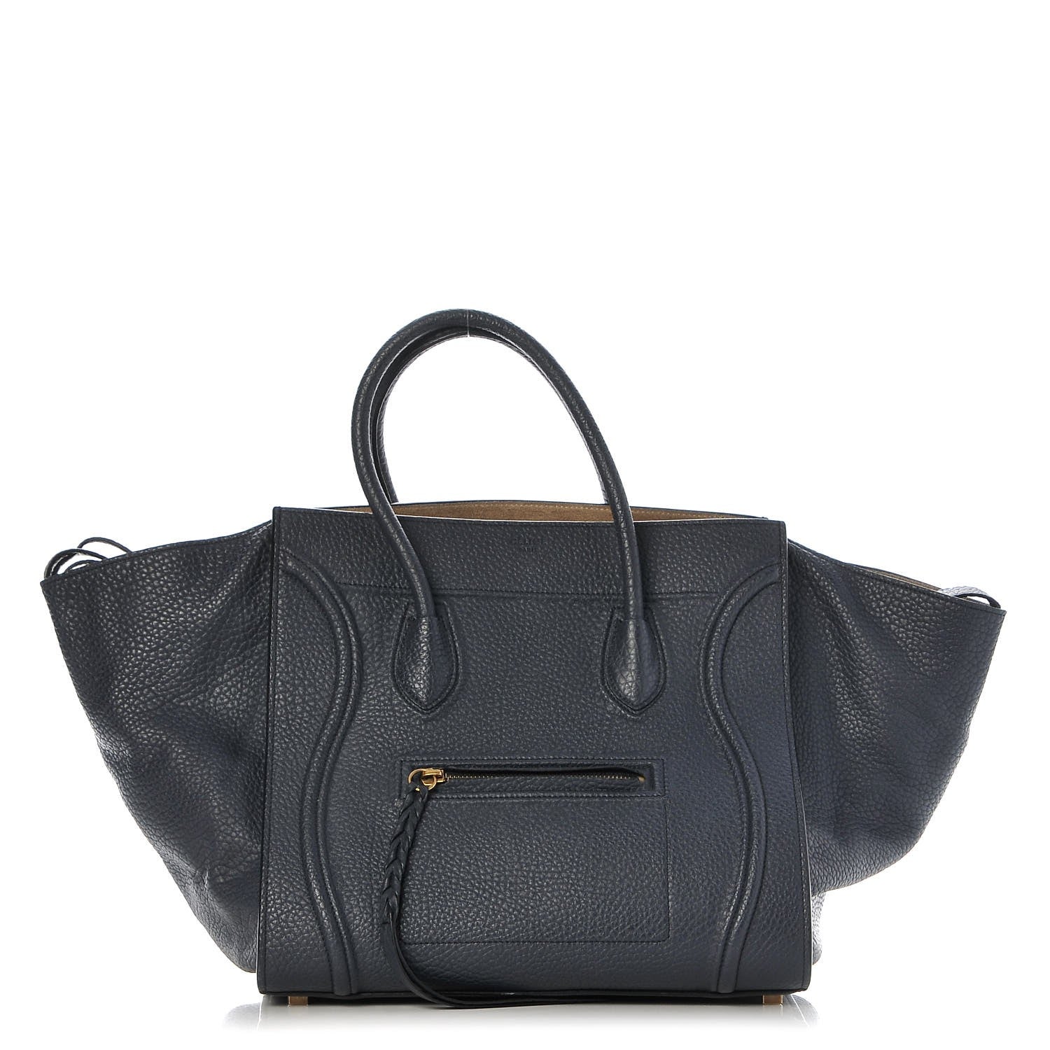 Celine Bullhide Calfskin Medium Phantom Luggage Navy Blue 1 of 11