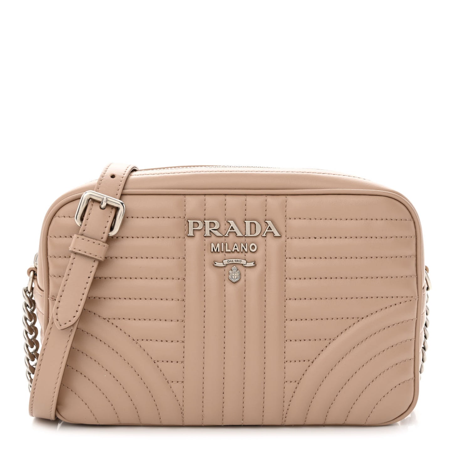 Soft Calfskin Diagramme Camera Bag Cipria