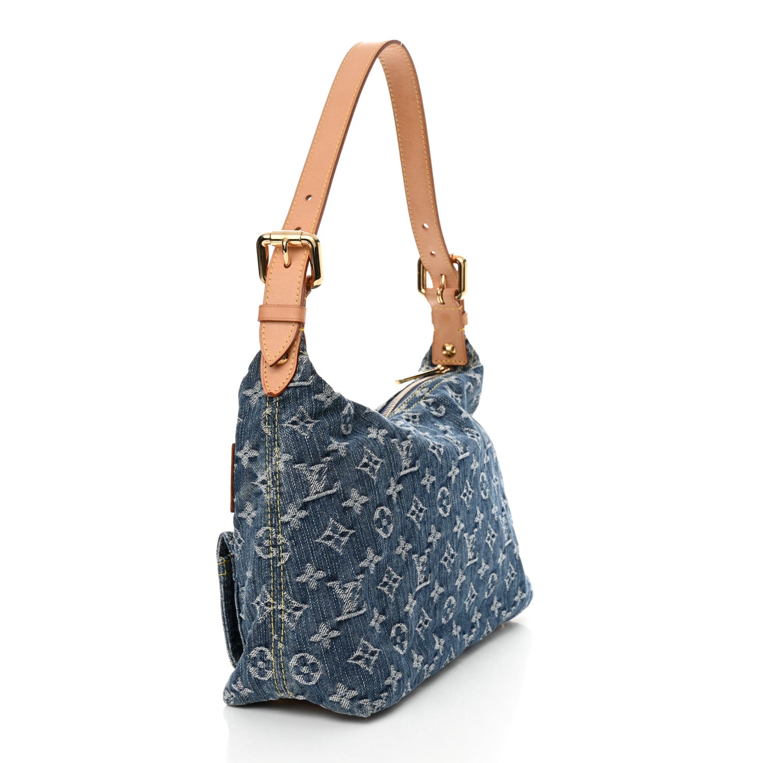 Louis Vuitton Monogram Denim Baggy PM Blue 3 of 14