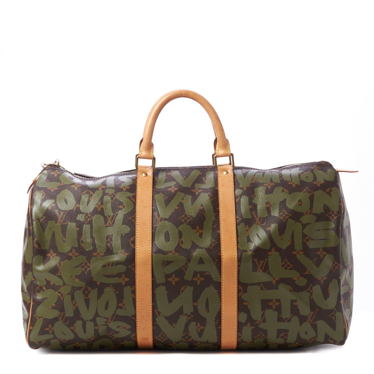 Louis Vuitton Graffiti Keepall 50 Kaki 1 of 10
