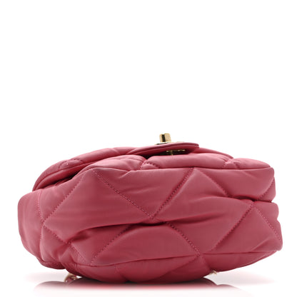 Chanel Calfskin Quilted Mini Square Bubbly Flap Pink 4 of 11