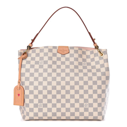 Louis Vuitton Damier Azur Graceful PM Rose Ballerine 1 of 13
