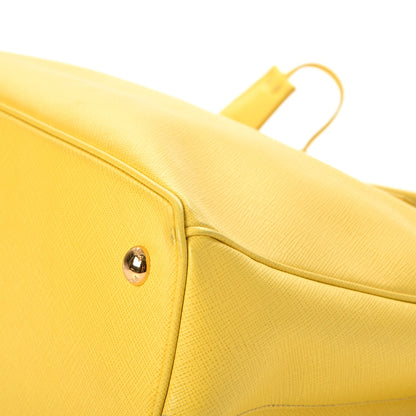 Prada Saffiano Lux Medium Tote Girasole 12 of 15