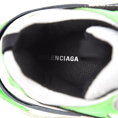 Balenciaga Fabric Mesh Womens Triple S Sneakers 40 White Green Fluo Black 8 of 10
