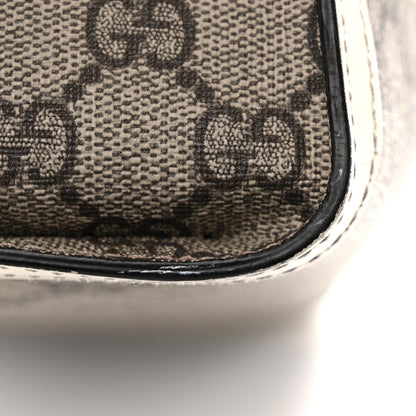 Gucci GG Supreme Monogram Medium Padlock Tote White 12 of 12