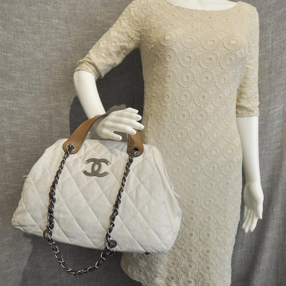 Chanel Leather Small In The Mix Tote White 2 of 9
