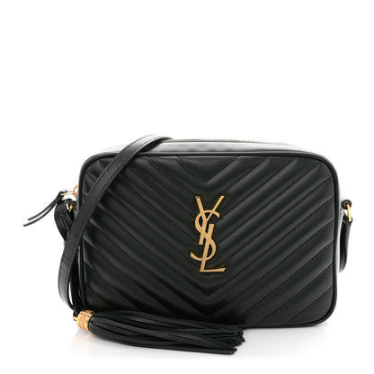 Saint Laurent Calfskin Matelasse Monogram Lou Camera Bag Military Green 1 of 11