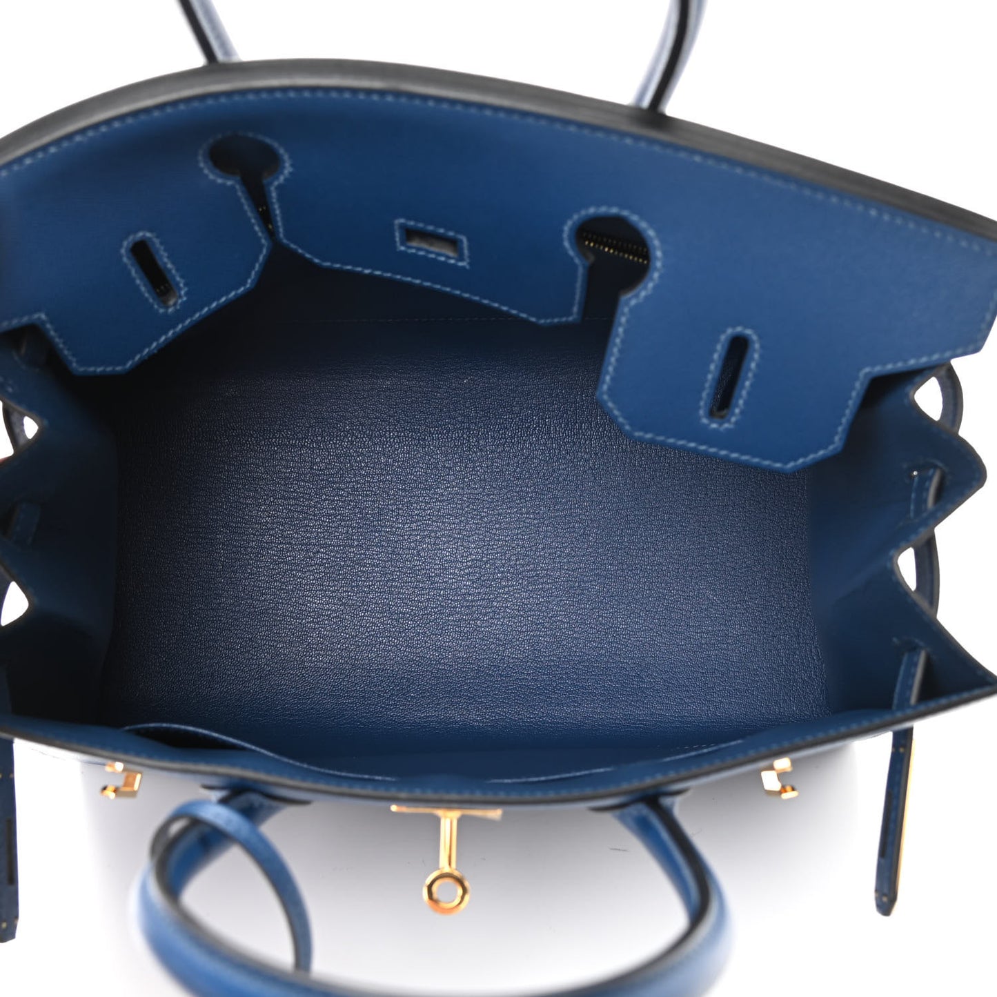 Madame Calfskin Birkin Sellier 30 Deep Blue