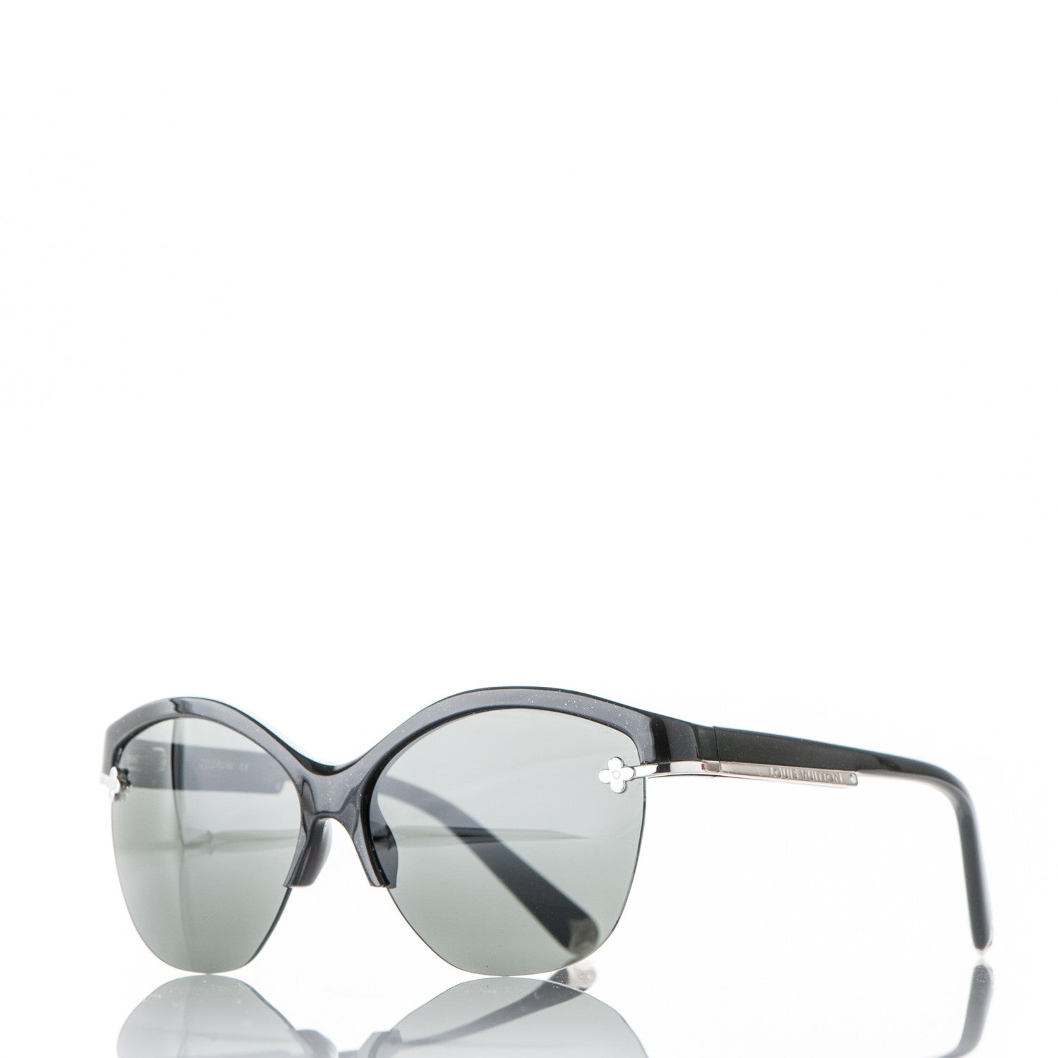 Louis Vuitton Violet Sunglasses Z0294W Black Glitter 1 of 7