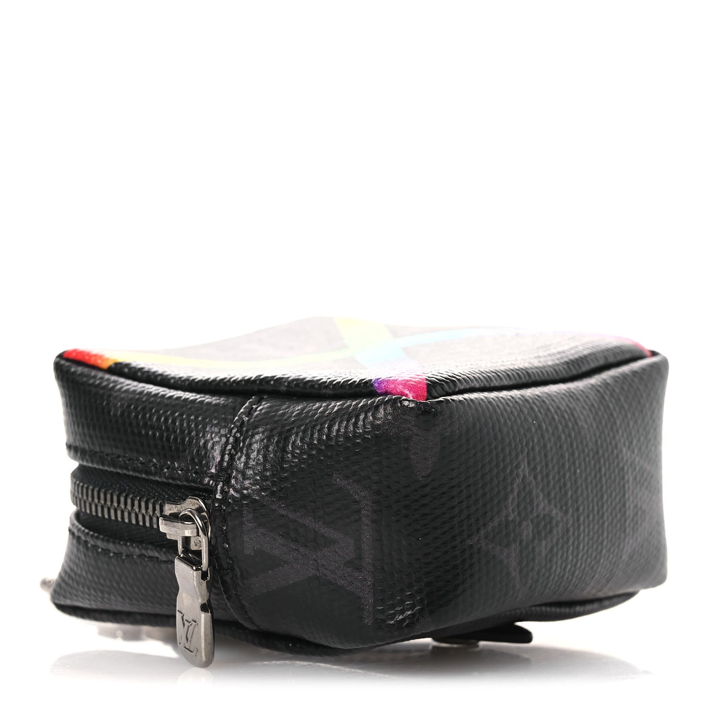 Monogram Eclipse Rainbow Box Pouch Bag Charm Key Ring