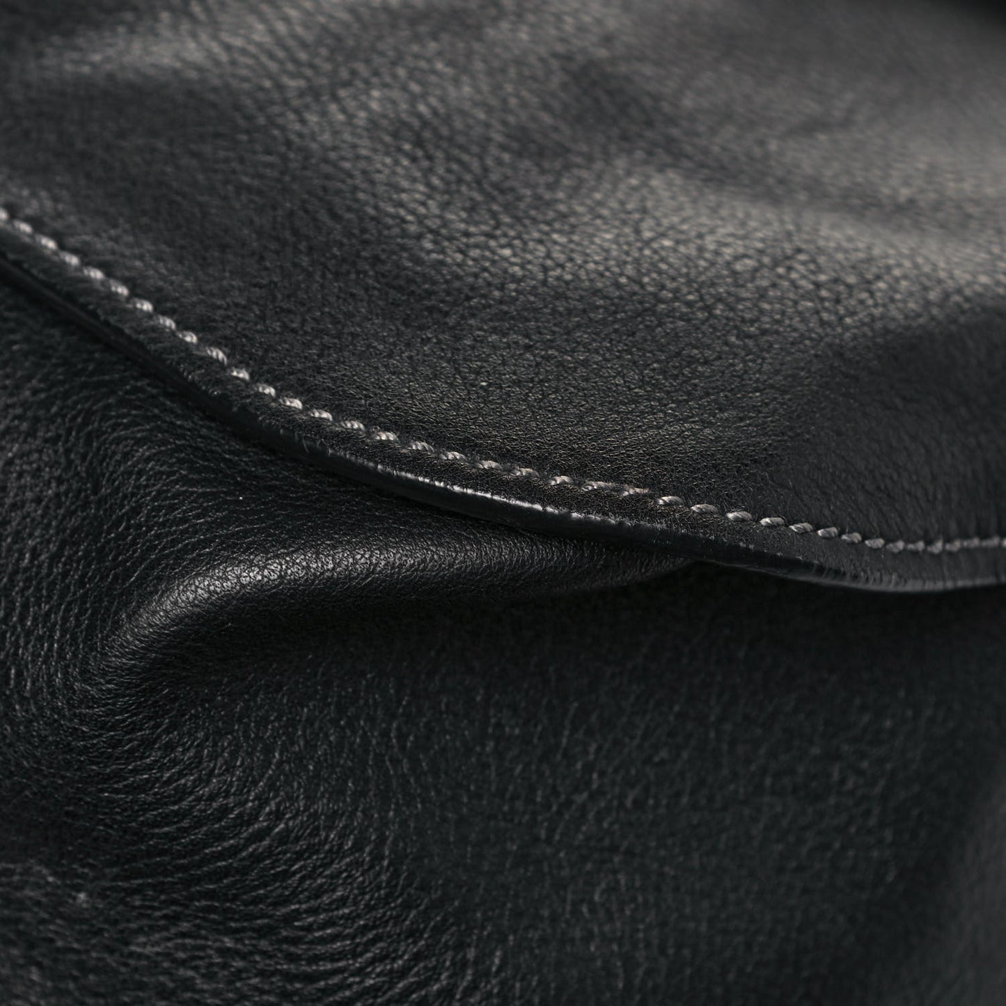 Calfskin Medium Marcie Satchel Black