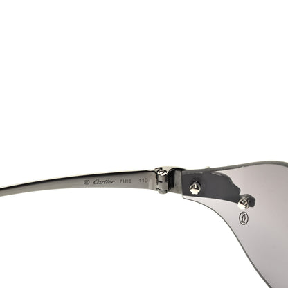 Cartier Panthere De Cartier Rimless Sunglasses Black 5 of 7