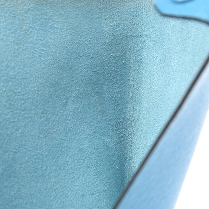 Hermes Chevre Mysore Tarmac PM Passport Holder Bleu Azteque 8 of 9