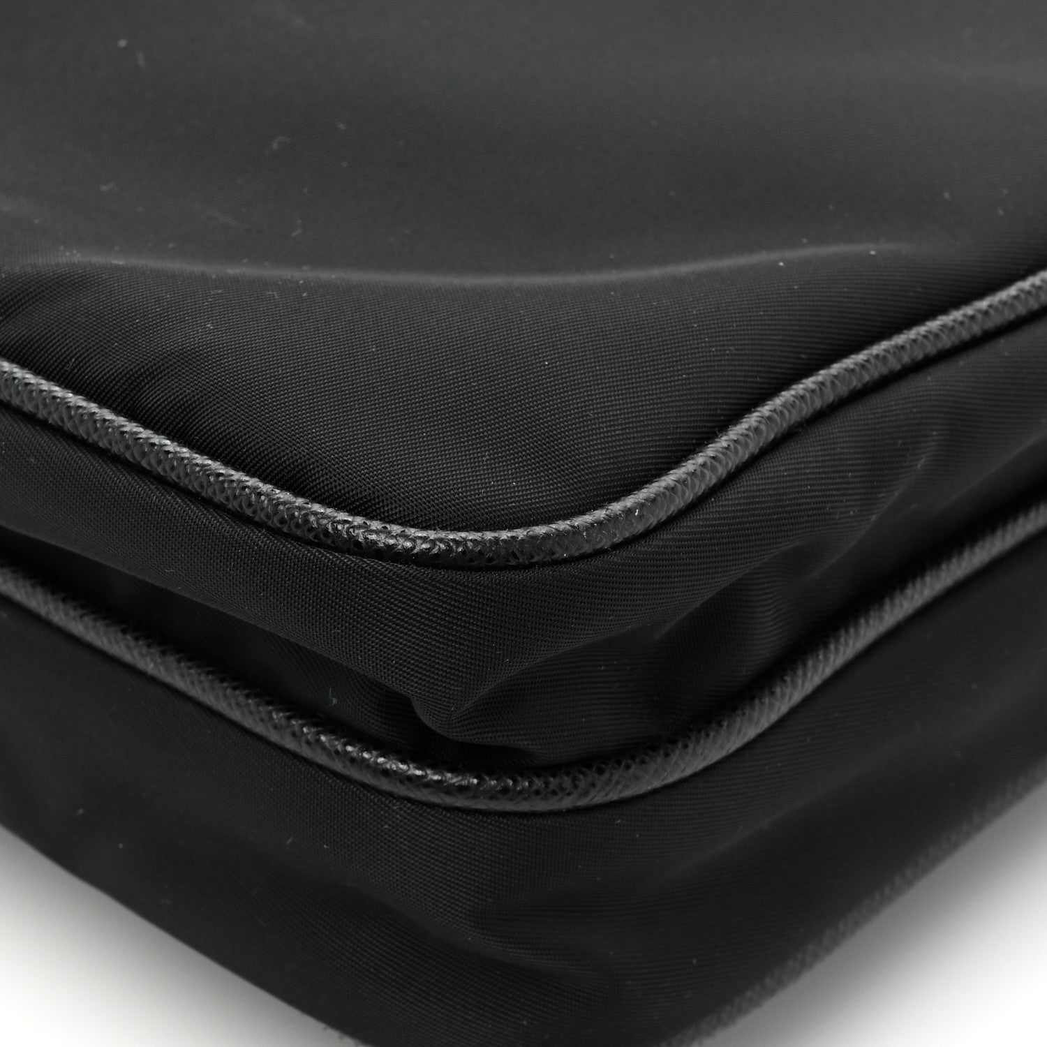 Prada Re-Nylon Saffiano Pocket Flat Messenger Bag Black 11 of 13