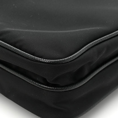 Prada Re-Nylon Saffiano Pocket Flat Messenger Bag Black 11 of 13