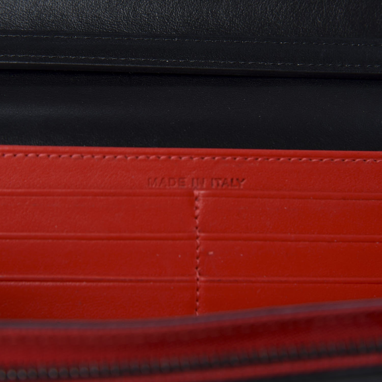 Christian Louboutin Calfskin Macaron Spiked Flap Wallet Black 7 of 9