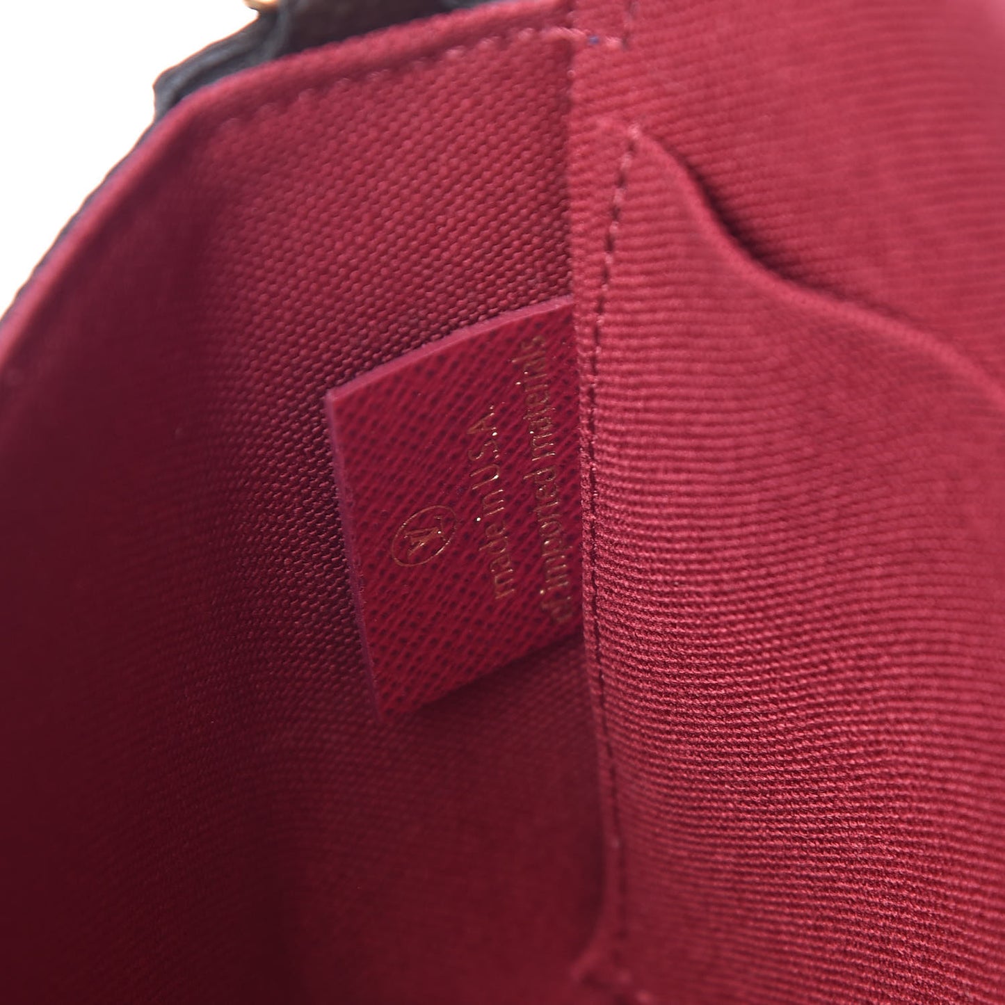 Monogram Pochette Felicie Chain Wallet Fuchsia