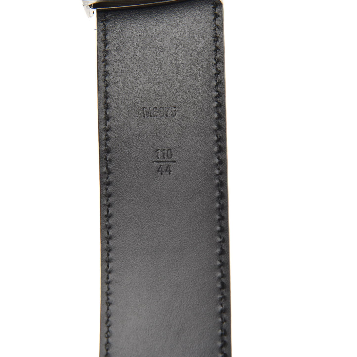 Suede Calfskin Mini Damier 40mm LV Initiales Belt 110 44 Carbone