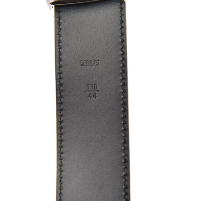 Louis Vuitton Suede Calfskin Mini Damier 40mm LV Initiales Belt 110 44 Carbone 4 of 6
