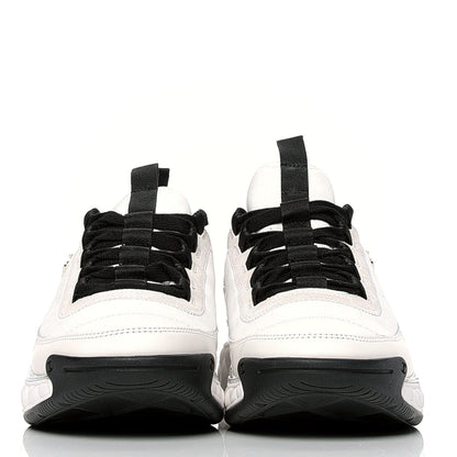 Chanel Velvet Calfskin Mixed Fibers CC Sneakers 39.5 Ivory Black 2 of 4