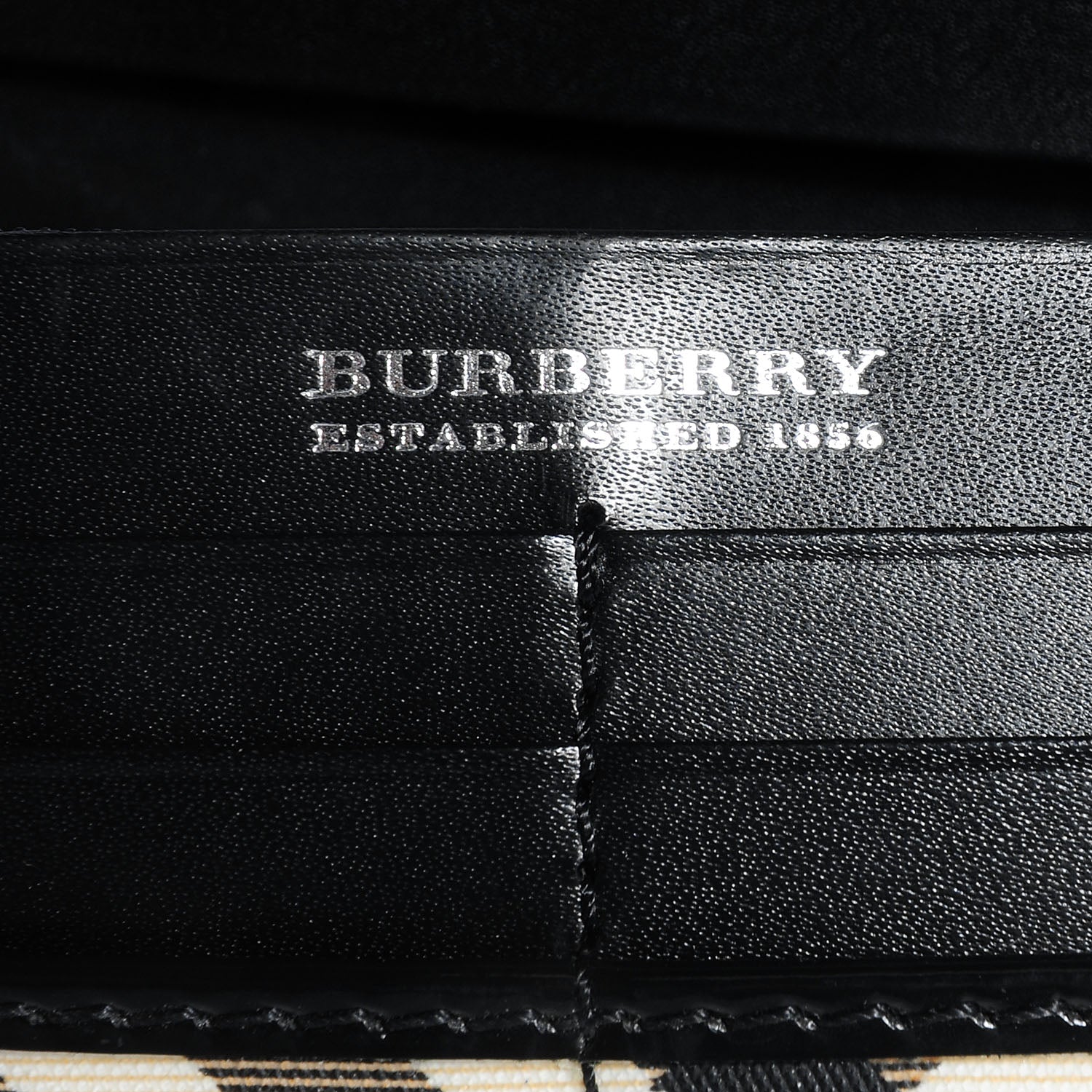 Burberry Patent Supernova Check Long Wallet 8 of 8