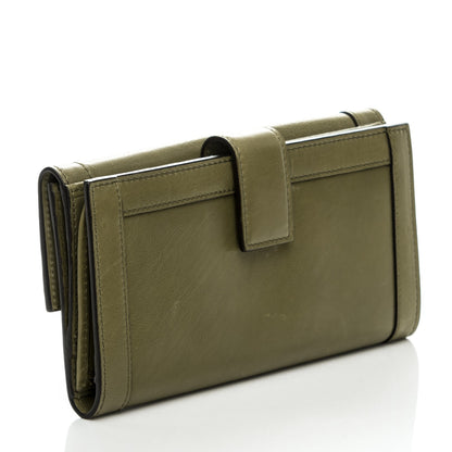 Gucci Calfskin Continental Charmy Wallet Green Tea 3 of 7