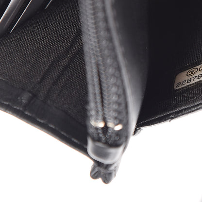 Chanel Calfskin Quilted Boy Wallet On Chain WOC Black 8 of 9