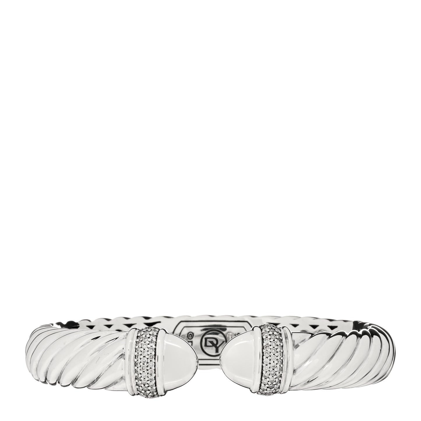 Sterling Silver Diamond 10mm Waverly Bracelet