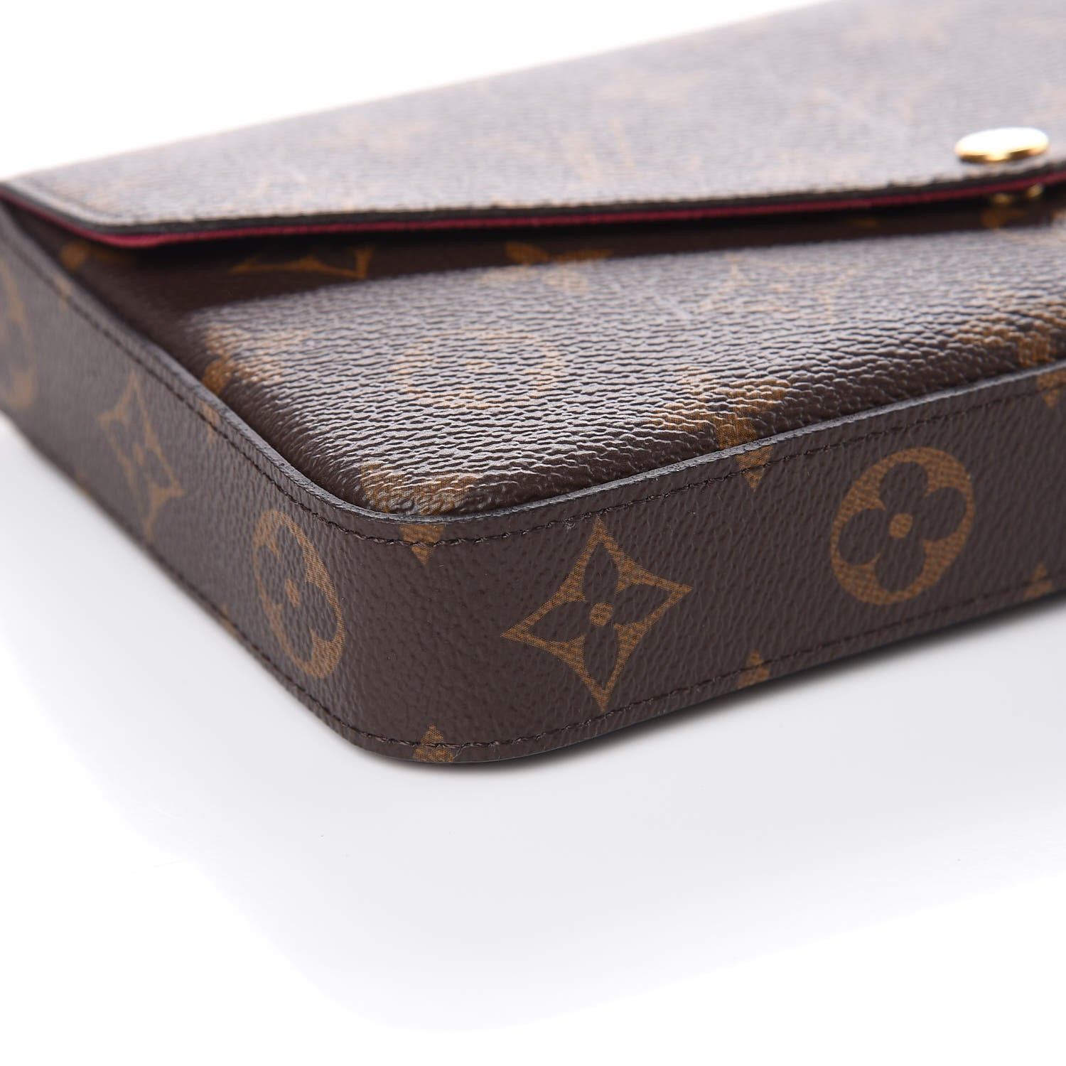 Louis Vuitton Monogram Pochette Felicie Chain Wallet Fuchsia 7 of 10