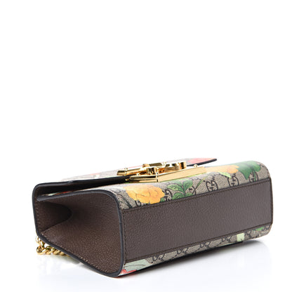Gucci GG Supreme Monogram Tian Small Padlock Shoulder Bag Beige Multicolor New Acero 3 of 13