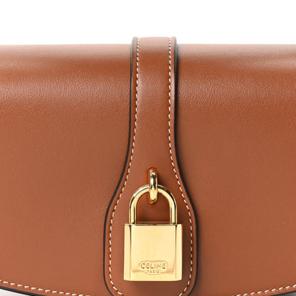 Celine Smooth Calfskin Tabou Clutch on Strap Tan 7 of 9