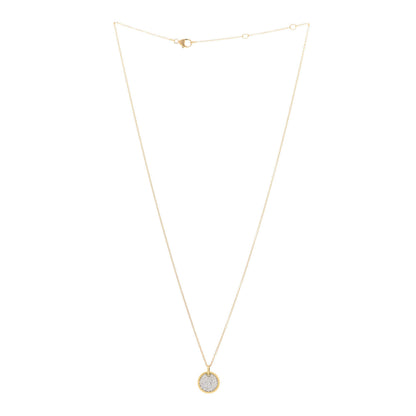 David Yurman 18K Yellow Gold Diamond Cable Collectibles Pave Charm Pendant Necklace 3 of 7