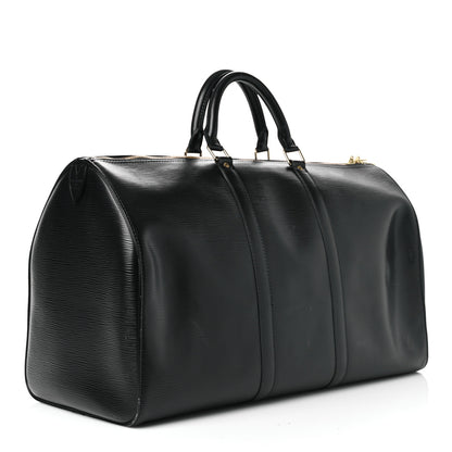 Louis Vuitton Epi Keepall 50 Black 2 of 12