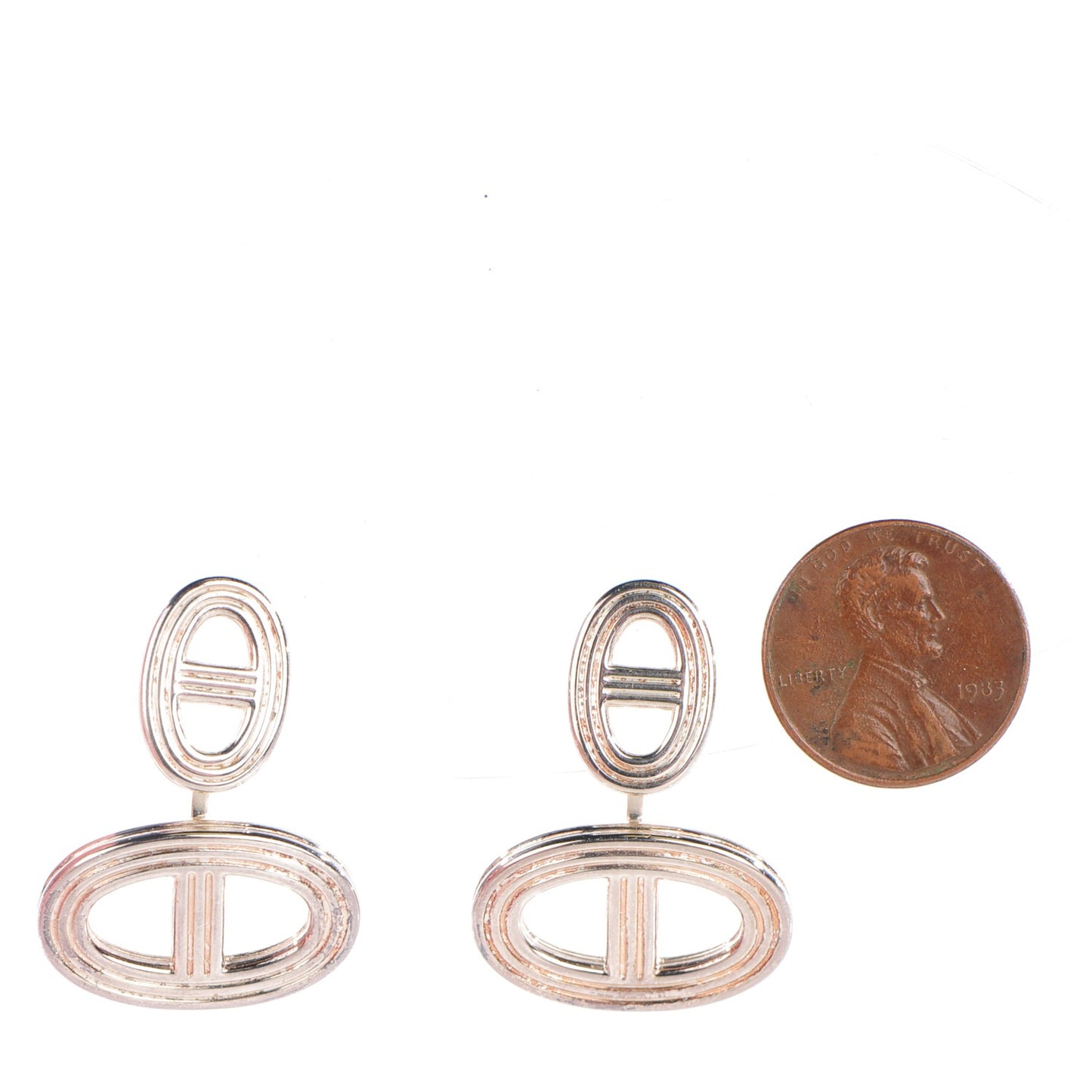 Sterling Silver Chaine D'Ancre 24 Earrings GM