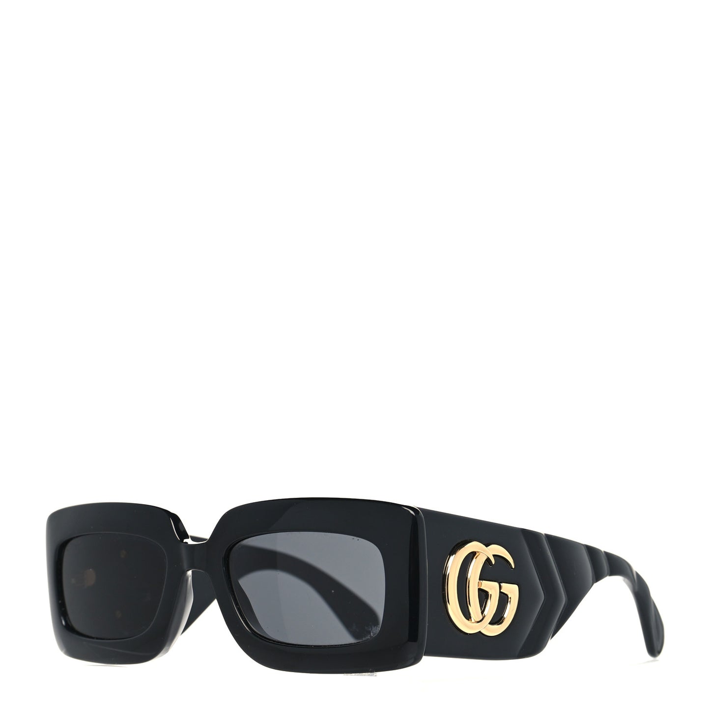 Acetate Rectangular Sunglasses GG0811S Black