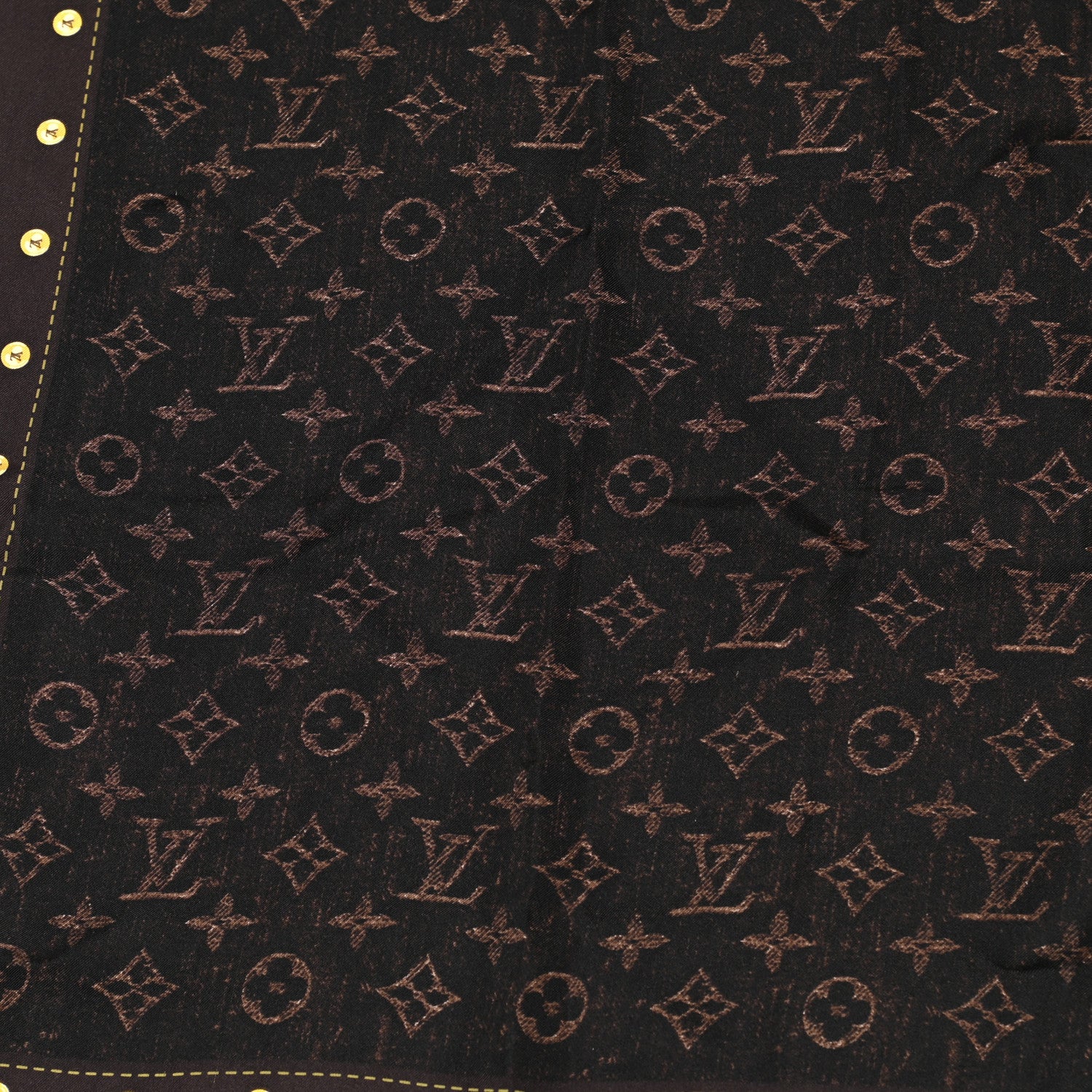 Louis Vuitton Cotton Denim Monogram Scarf Ebene 3 of 6