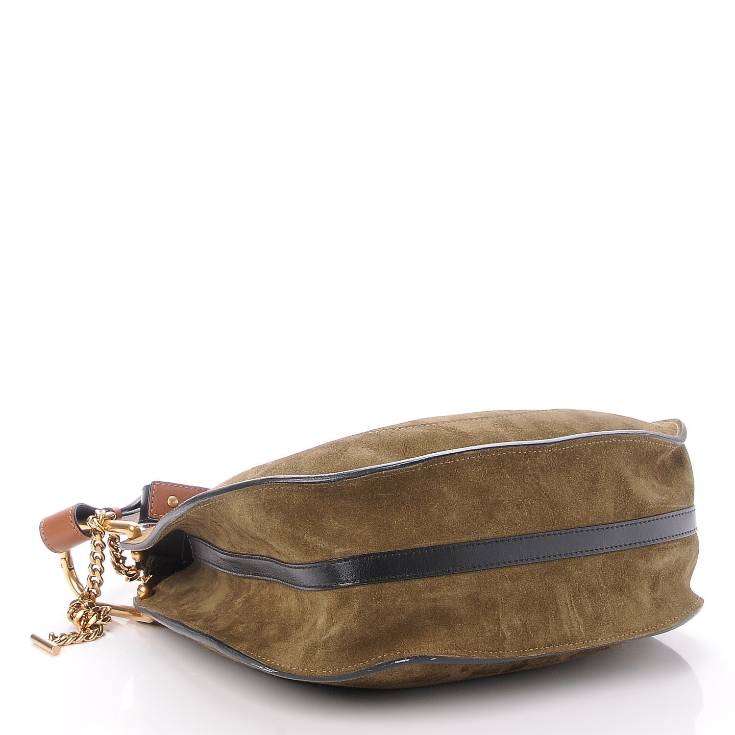 Chloe Suede Small Hayley Hobo Eucalyptus 4 of 7