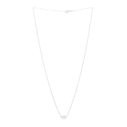 Mikimoto 18K White Gold Akoya Pearl 7-7.5mm Single Pendant Necklace 3 of 5