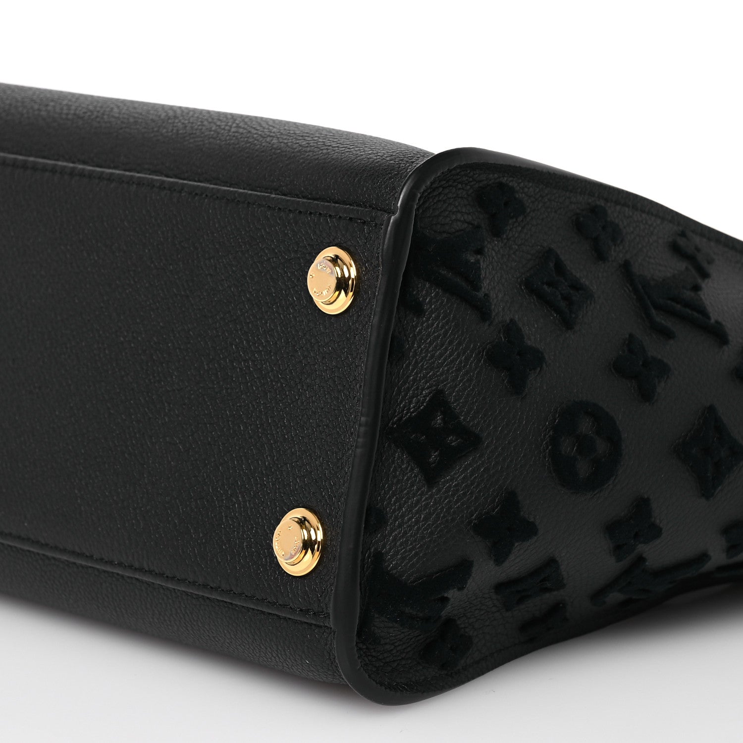 Louis Vuitton Calfskin Monogram Tufting On My Side Black 9 of 9