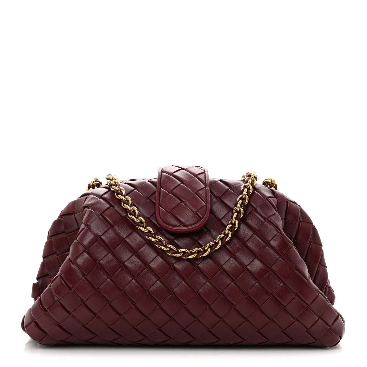 Nappa Intrecciato Teen The Lauren 1980 Clutch With Chain  Barolo