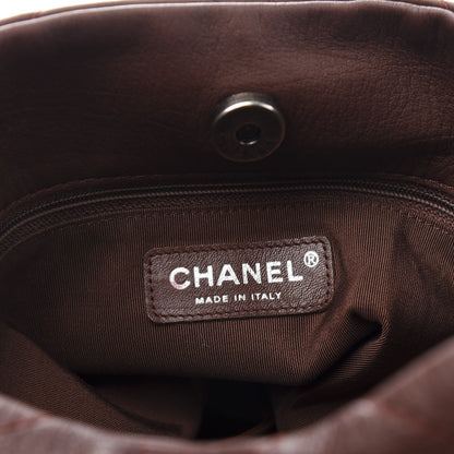 Chanel Calfskin Stitched Double Zip Hobo Brown 6 of 11