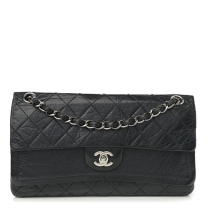 Chanel Aged Calfskin Quilted Medium Double Flap Black 1 of 12