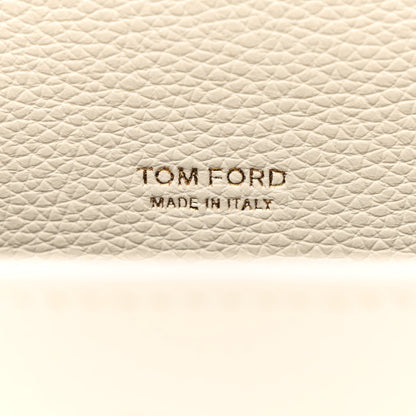 Tom Ford Grained Calfskin T Clasp Tara Crossbody Bag White 6 of 12