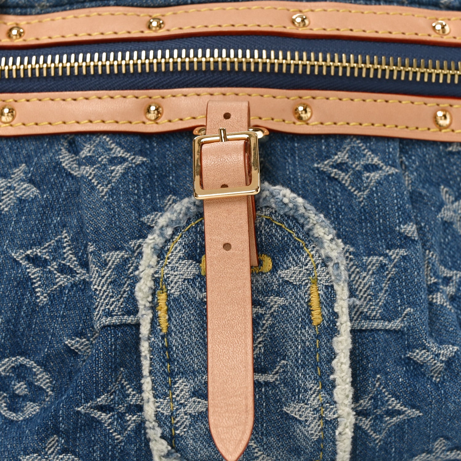 Louis Vuitton Monogram Denim High Rise Bumbag Blue 6 of 8