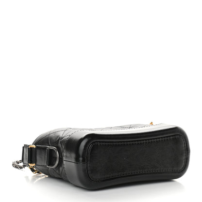 Chanel Aged Calfskin Quilted Small Gabrielle Hobo Black 4 of 9