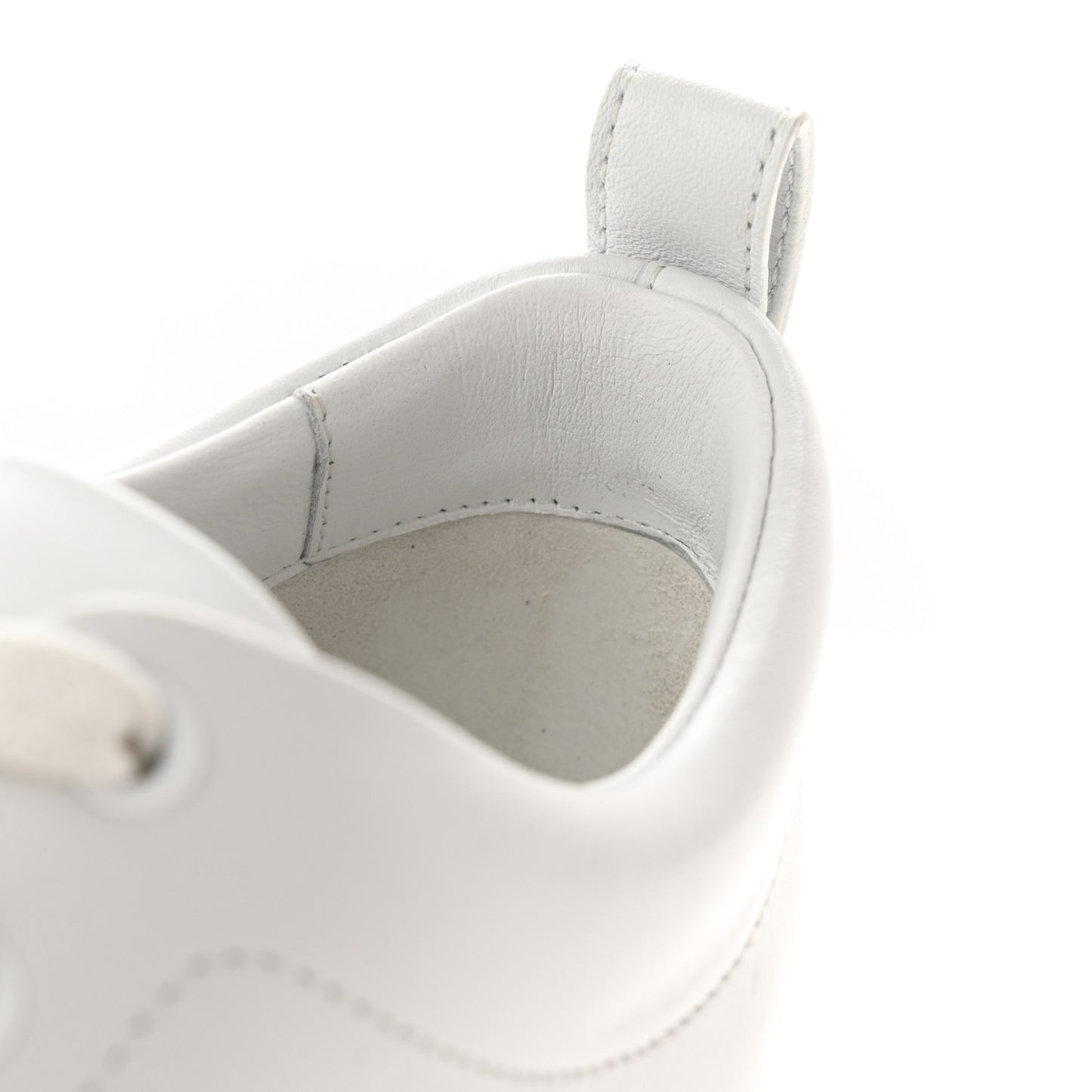 Calfskin Womens Happy Sneakers 37.5 White