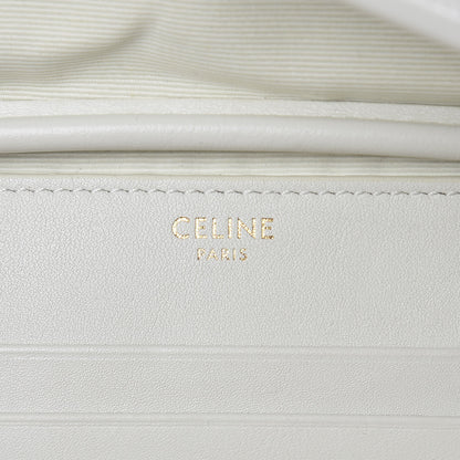 Celine Calfskin Quilted C Charm Belt Bag White 6 of 9