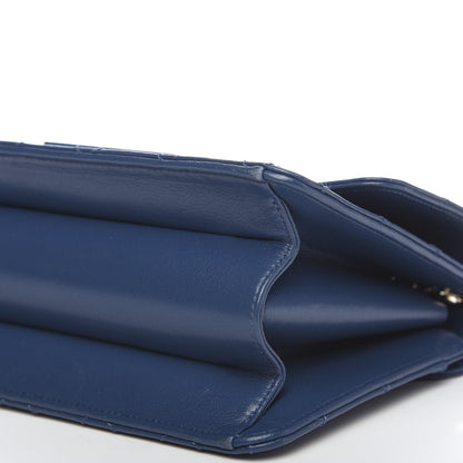 Chanel Sheepskin Quilted Beauty Lock Flap Blue 6 of 12