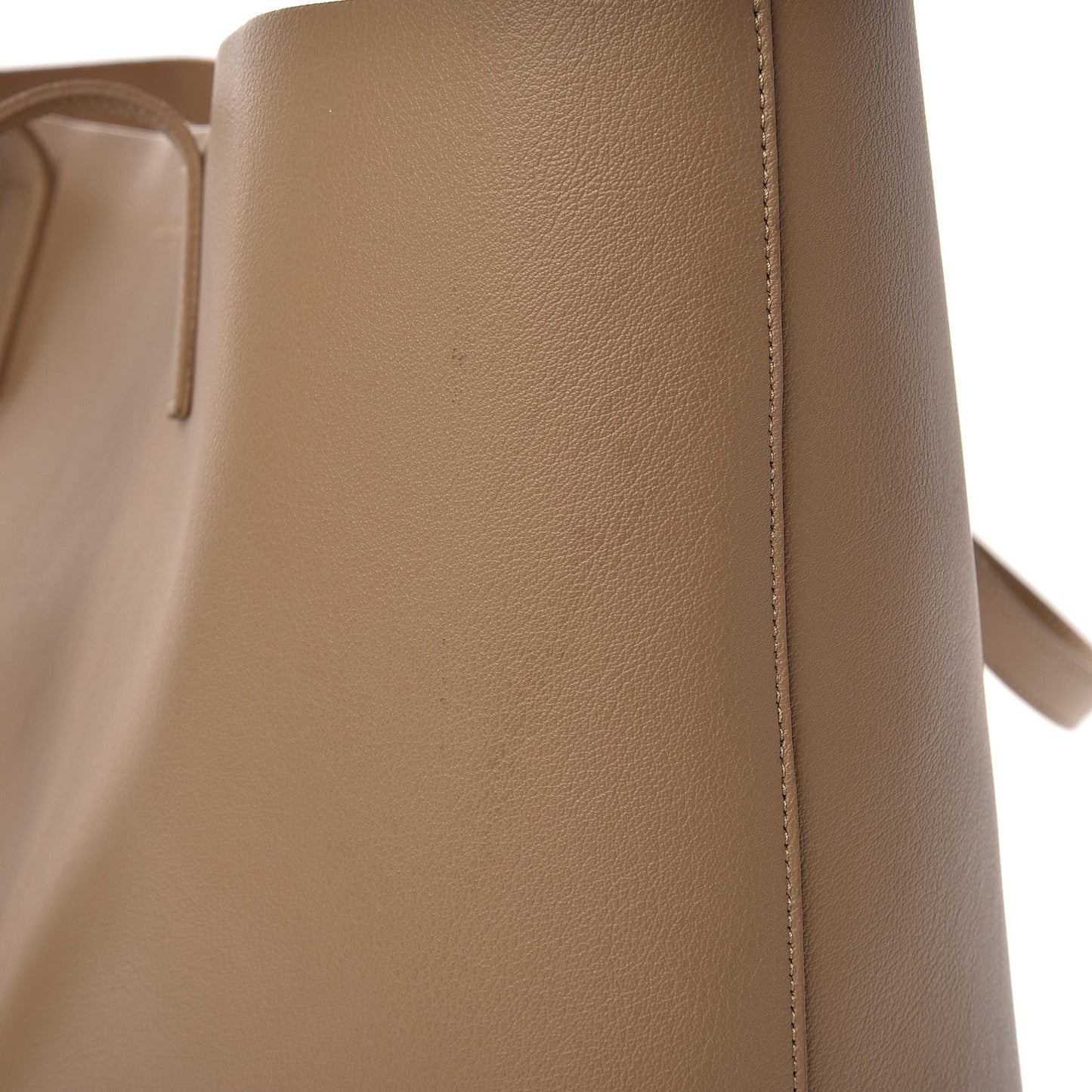 Calfskin Large Shopping Tote Dark Beige