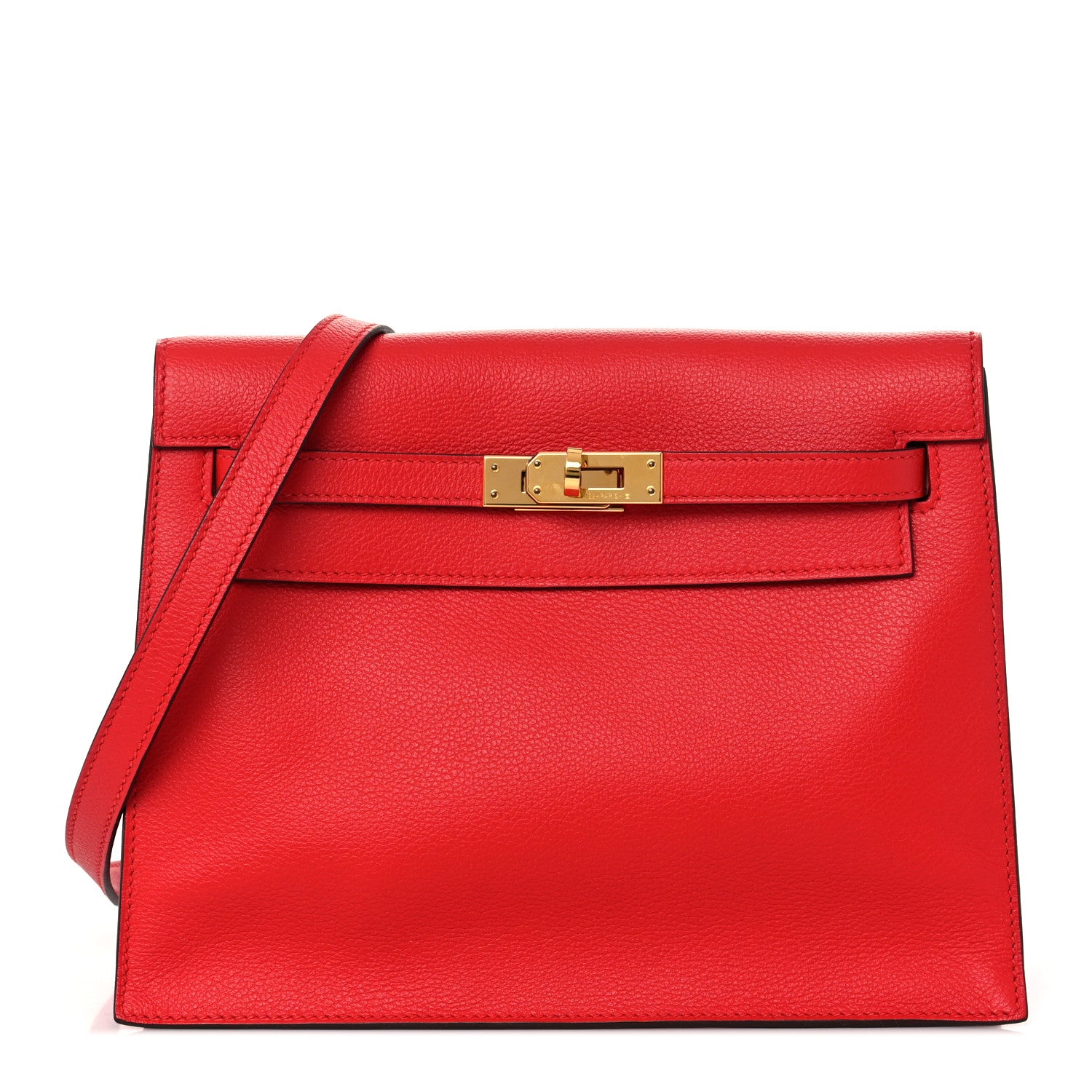product image of HERMES Evercolor Kelly Danse II Belt Bag Rouge De Coeur